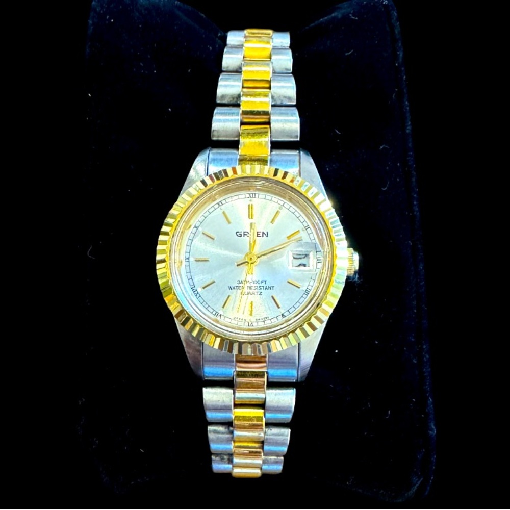 Gruen Ladies Two Tone Silver & Gold Watch